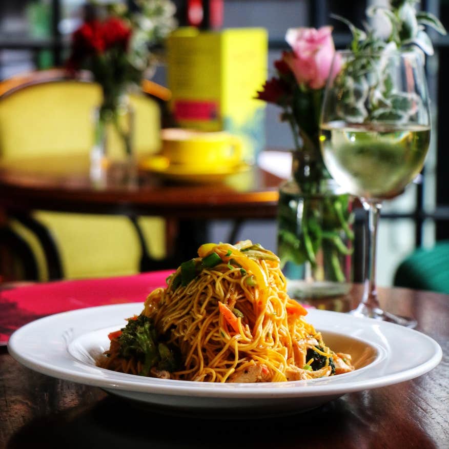 A plate of noodles from Nelly's restaurant in Drogheda, Co Louth