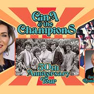 Gina, Dale Haze and The Champions, collage of old pictures of the Champions, Gina & Ronan Collins