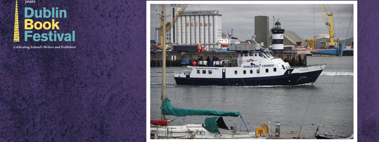 Dublin Bay Cruises boat for a Dublin Book Festival literary boat trip