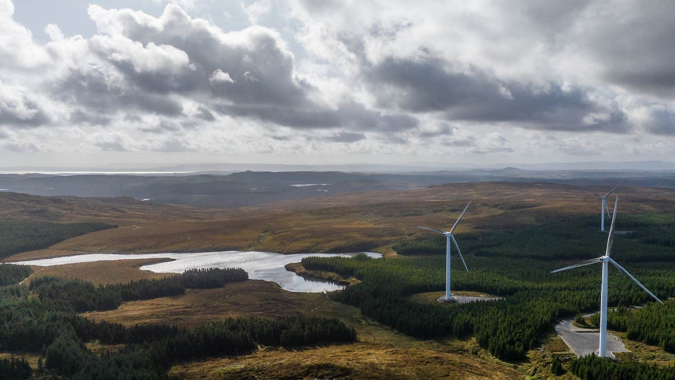 A scenic view from Energia Renewables Meenadreen Wind Farm