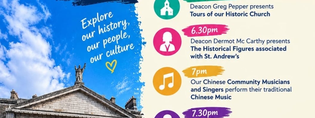 Poster for Culture Night at St Andrew's Church