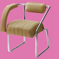 Image of the Non-Conformist chair, on display in the Museum's Eileen Gray exhibition