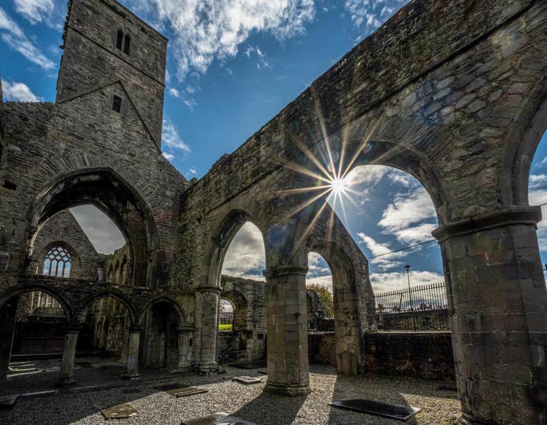 Sligo Abbey in Sligo town