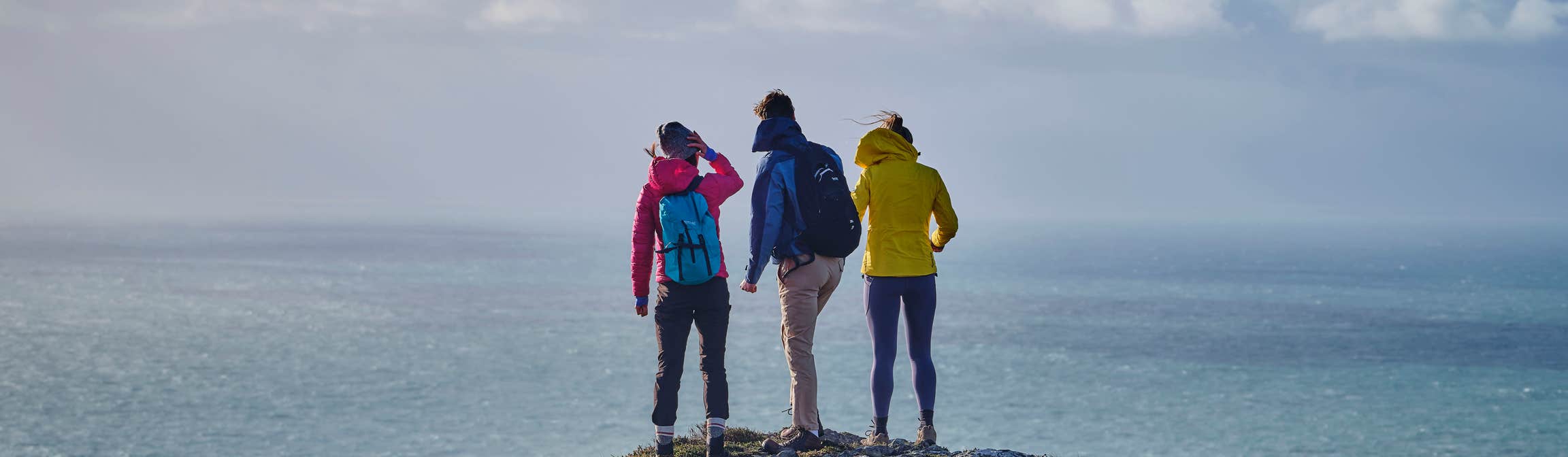 Three hikers on the Sheep's Head Trail in Co Cork