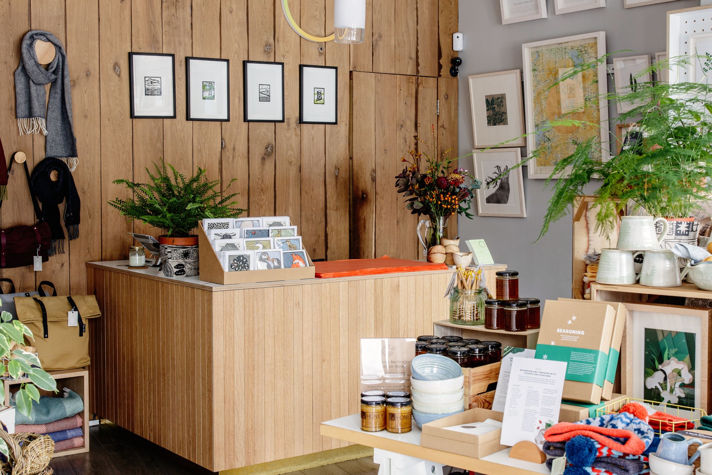 Image of the inside of Irish Design Shop in County Dublin