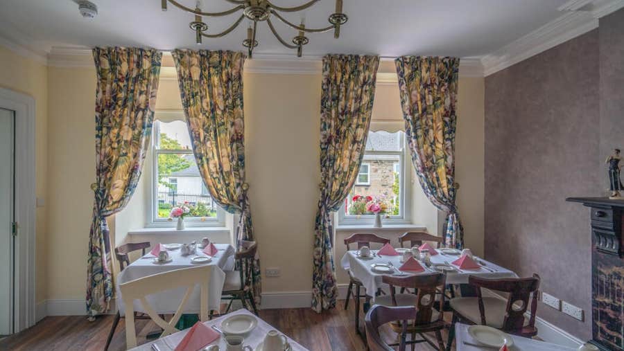 Breakfast dining area in Hillside B&B