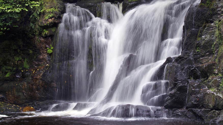 Torc Waterfall in Killarney National Park in County Kerry.