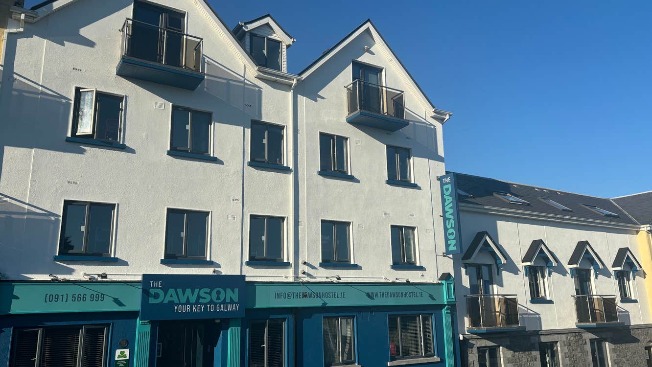 External view of the hostel.