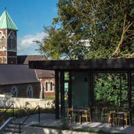 A view of the grounds of Nano Nagle Place and Good Day Deli Café