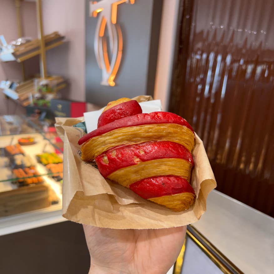 A colourful croisant from Truffle bakery in Galway city.