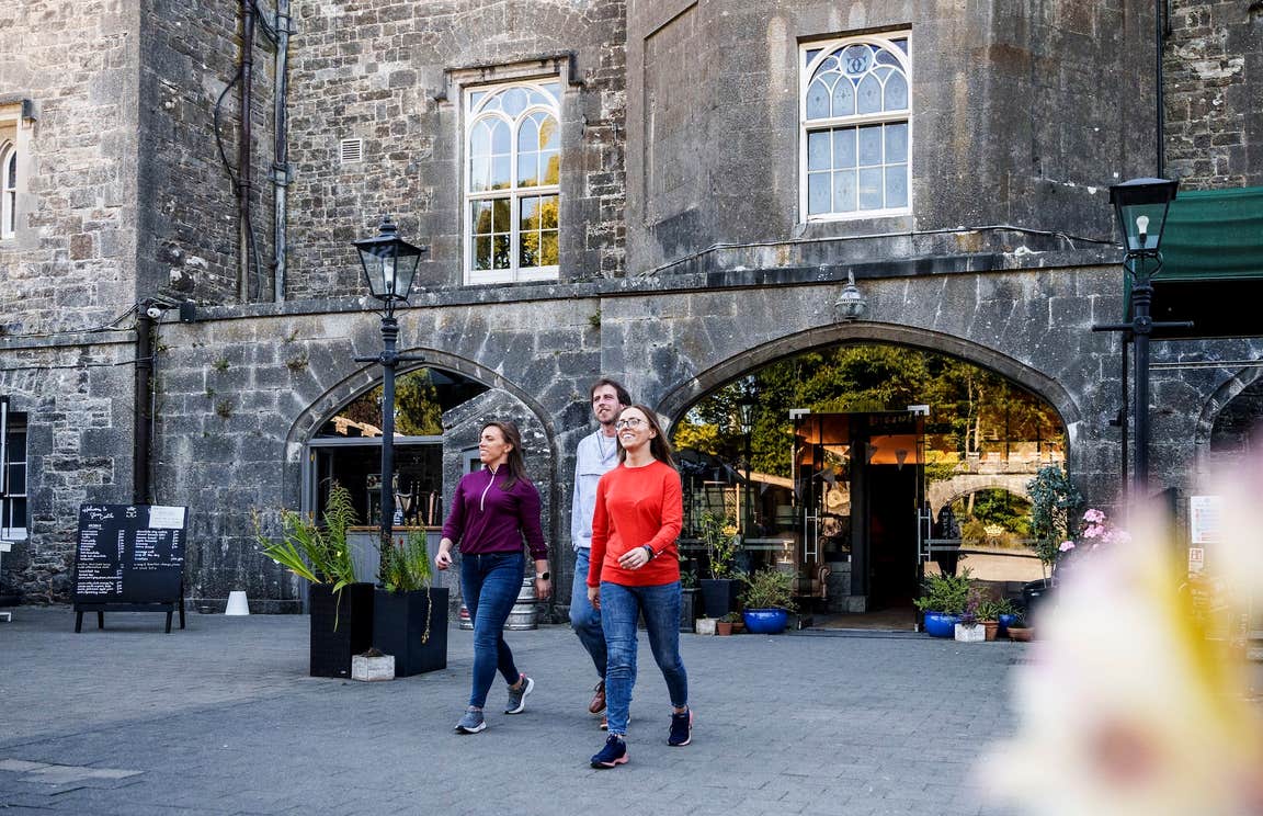 People visiting Slane Castle in Co Meath