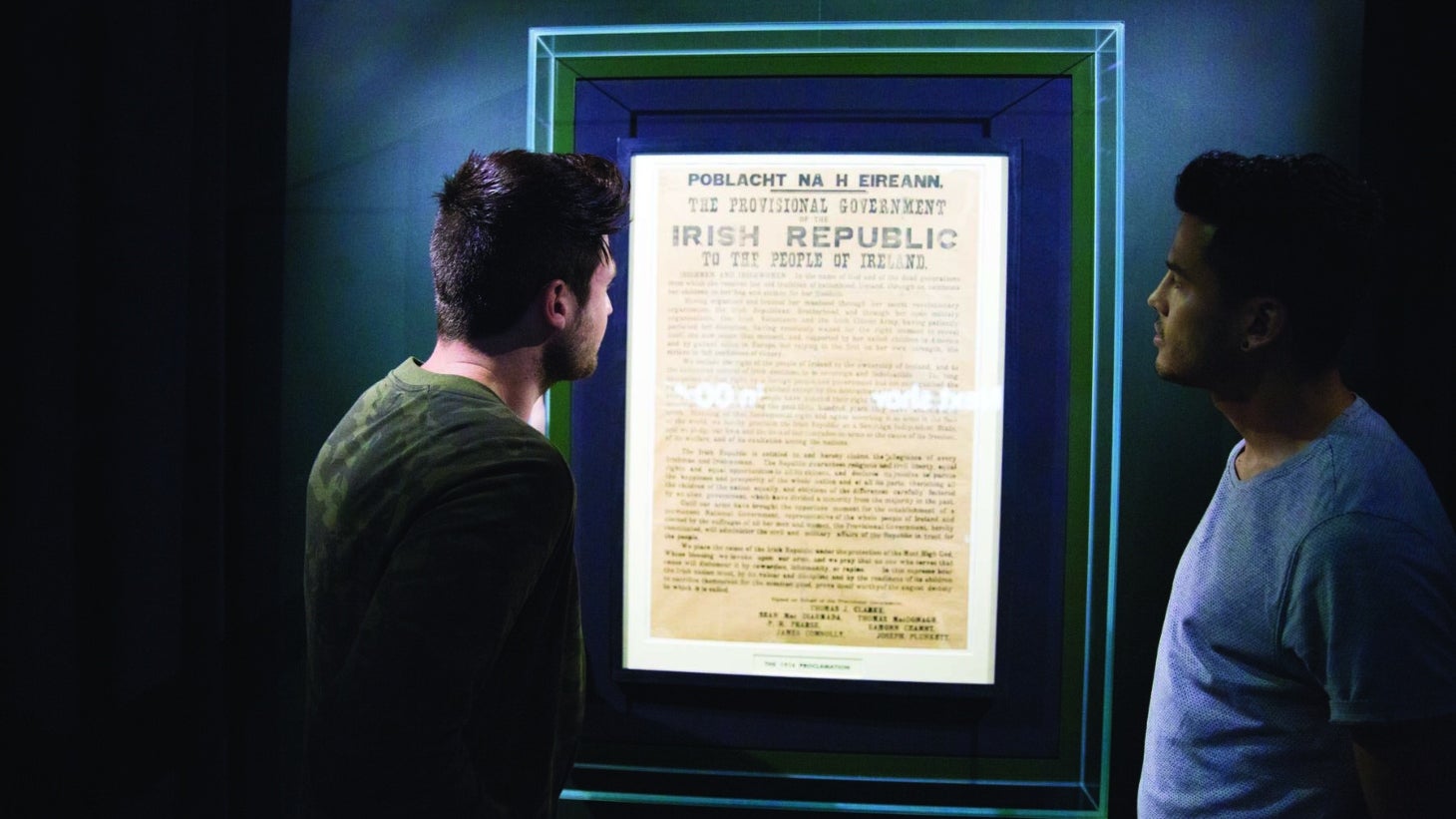 1916 Proclamation Exhibit at the GPO Witness History Exhibition, O'Connell Street Lower, Dublin 1