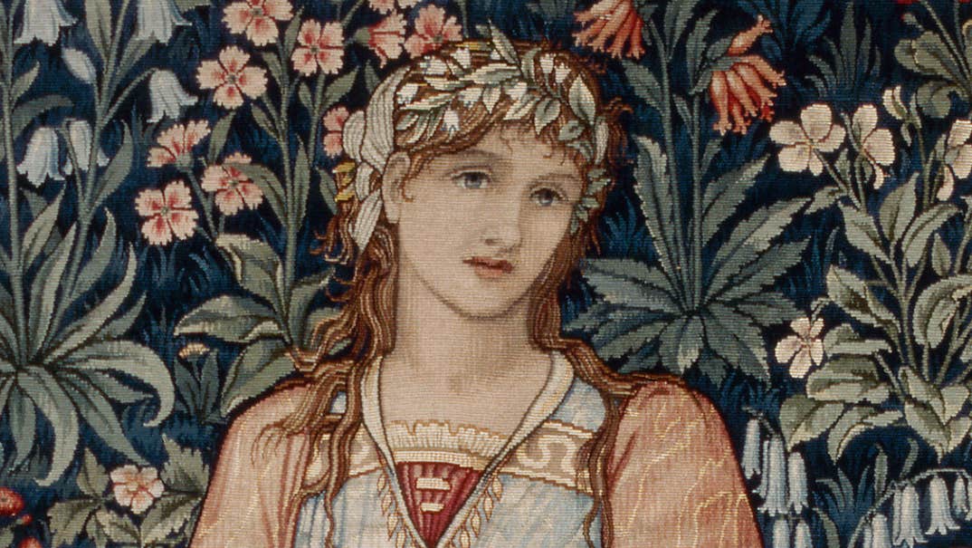 Extract from Flora Tapestry at Collins Barracks