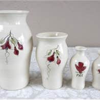 Fuschia design vases