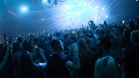 People dancing in a nightclub