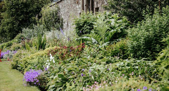 Herbacious border at Loughcrew Historic Gardens County Meath