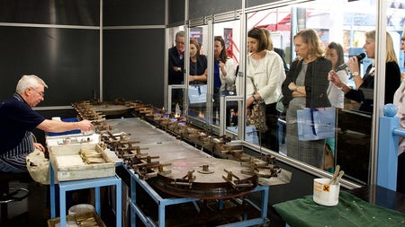 A guided Newbridge Silverware Factory Tour seeing craftspeople create cutlery and jewellery
