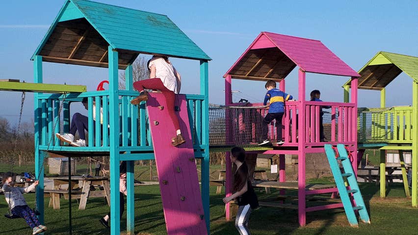 Out door play area at Tearaways Pet Farm