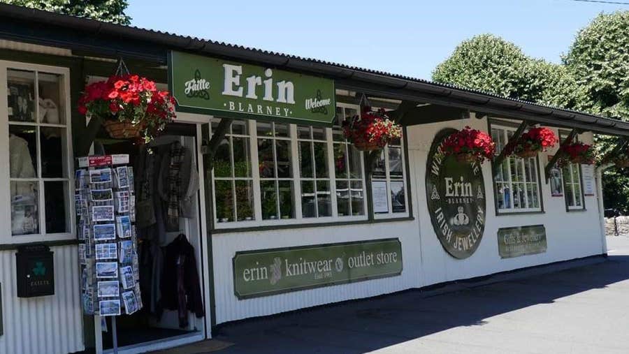 Erin Giftstore in Blarney situated outside the entrance to Blarney Castle and Gardens