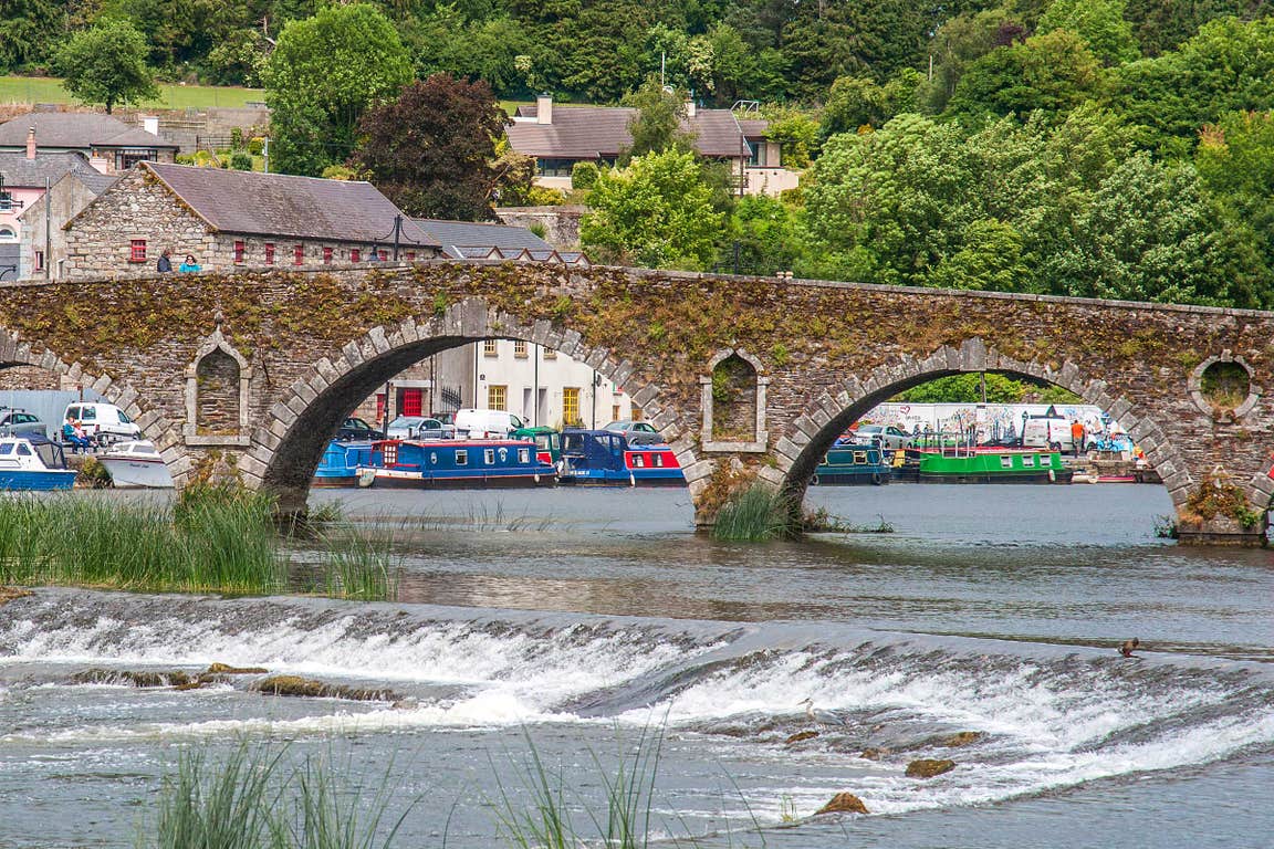 Seven-arch bridge on the river Barrow, Graiguenamanagh, County Kilkenny