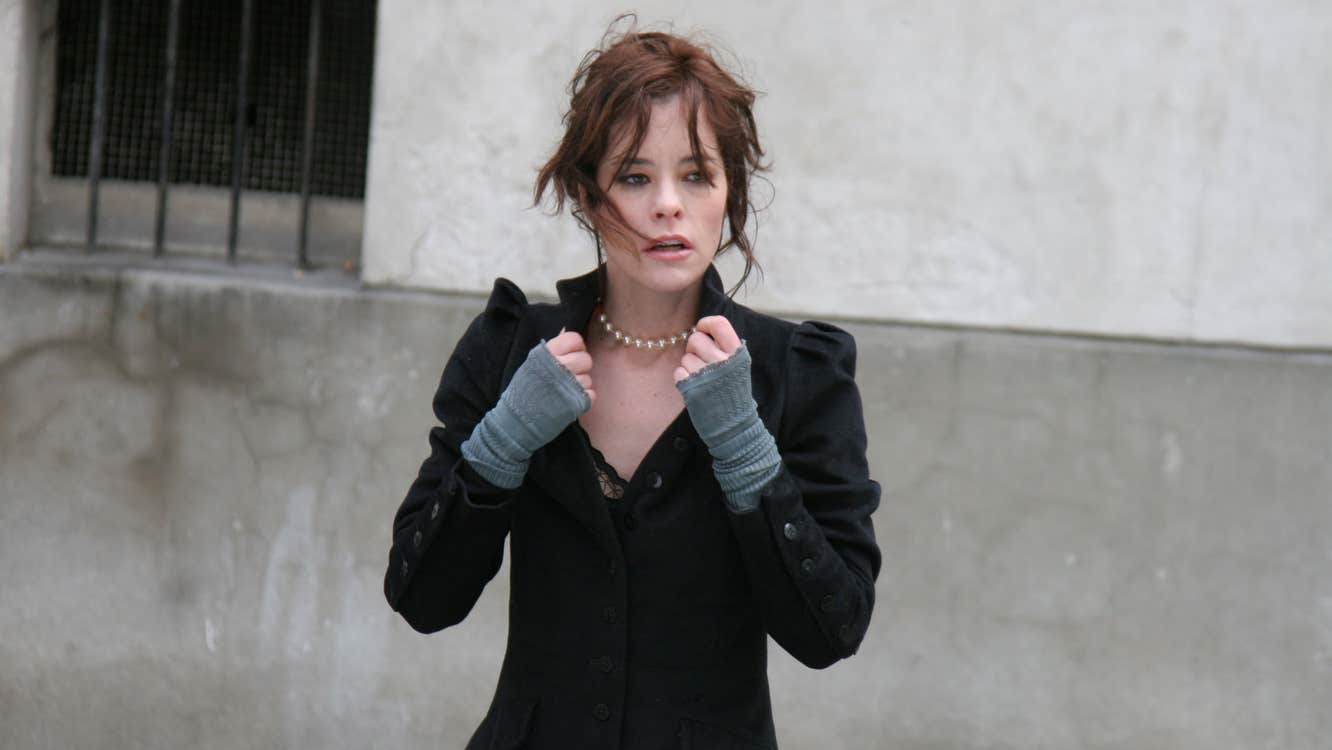 A deshelled and frantic woman.