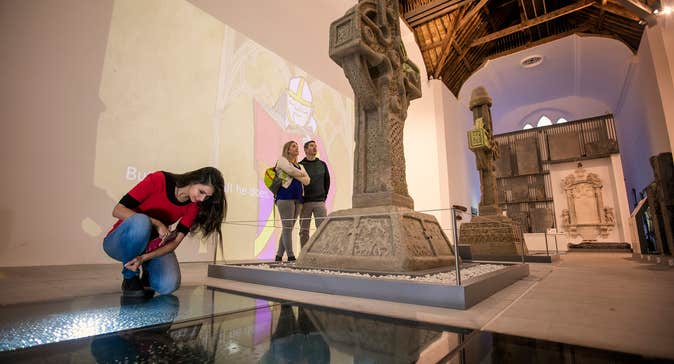 People looking at displays in the Medieval Mile Museum in Kilkenny City