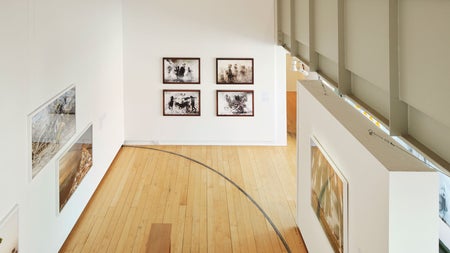 Photo Museum Ireland exhibition space viewed from an upper floor