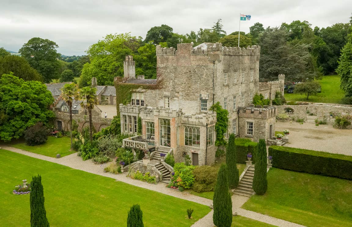 Aerial view of Huntington Castle and Gardens in Co Carlow