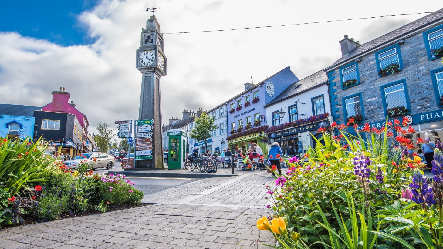 Start your cycle in the beautiful town of Westport.