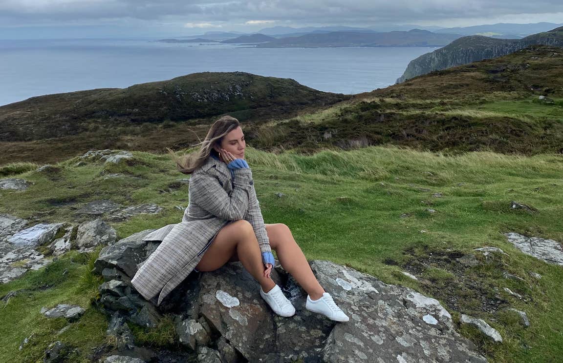 Sarah Hanrahan by the Donegal coast in autumn