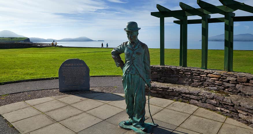 The Charlie Chaplin statue in Waterville, County Kerry.