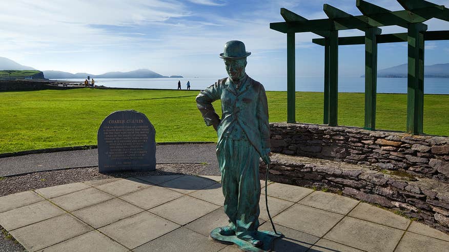 The Charlie Chaplin statue in Waterville, County Kerry.