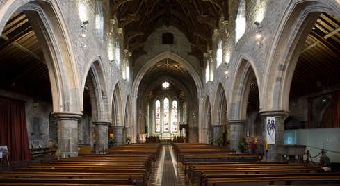 Arches inside St. Canice's Cathedral