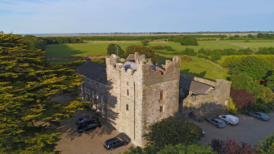 aerial viewof the castle
