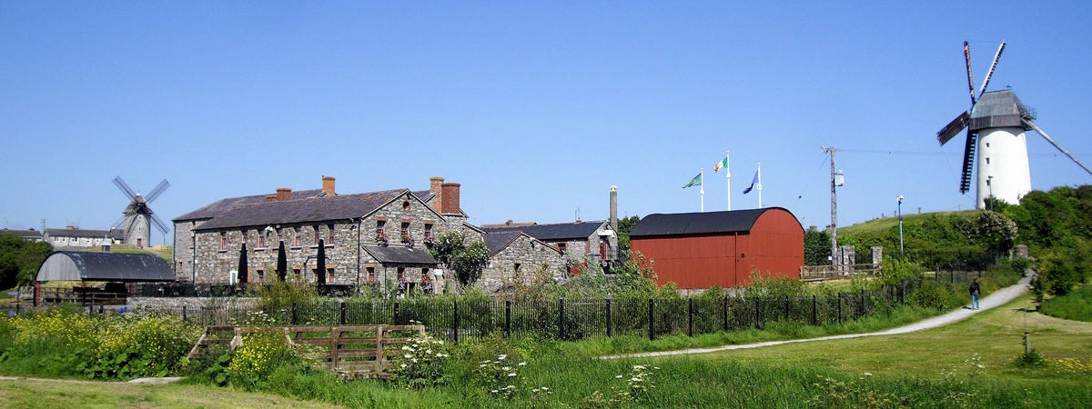 Skerries Mills view of both windmills