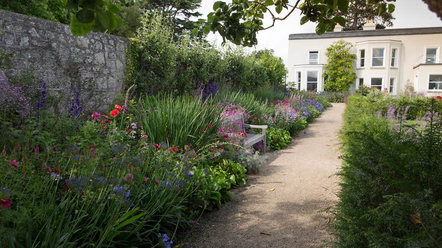 The walled gardens at the Airfield Estate in Dundrum, County Dublin