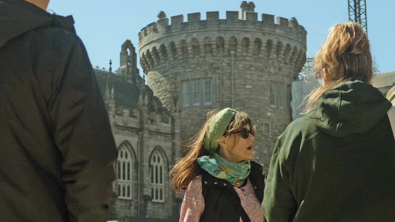 Historical Walking Tour of Dublin view of thirteenth century castle tower