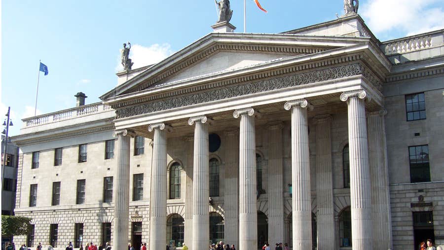 Pat Liddy's Walking Tours of Dublin view of General Post Office