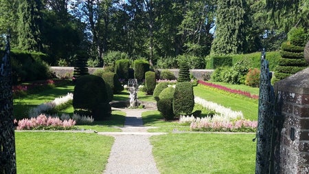 View of the sunken garden at Farmleigh House