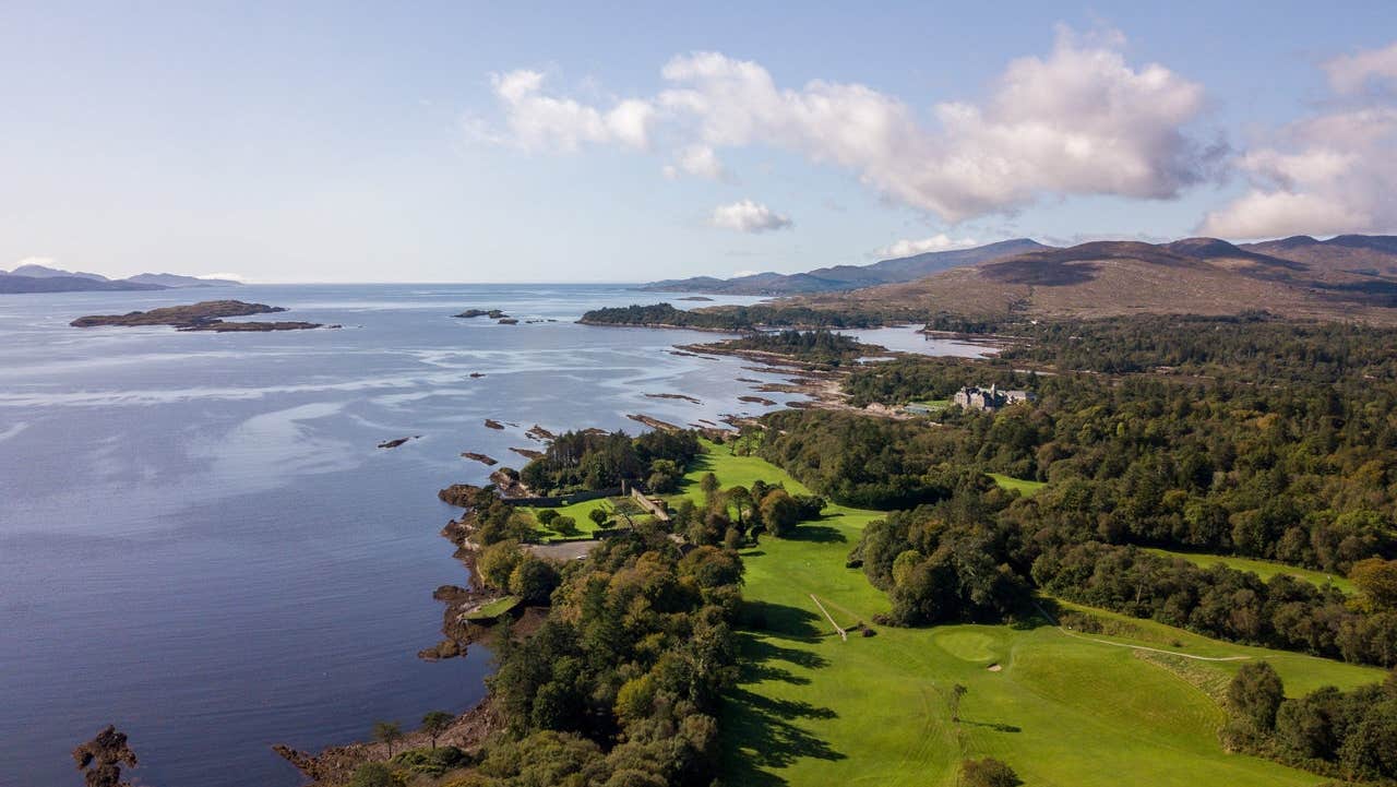 View of the shoreline at Parknasilla Resort & Spa golf course