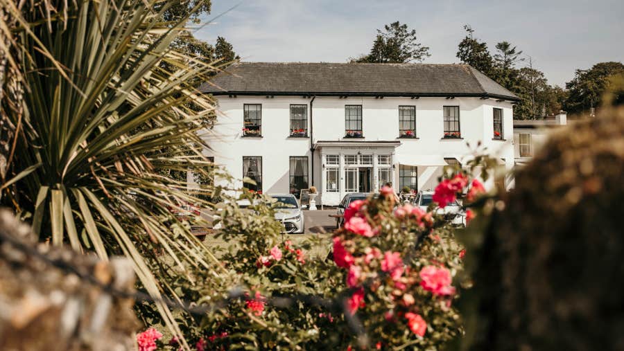 Exterior of the hotel.