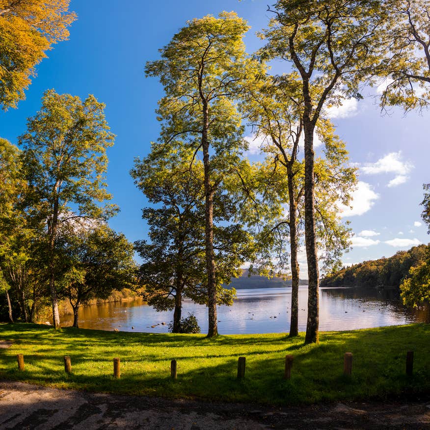 Half Moon Bay at Lough Gill in County Sligo in autumn