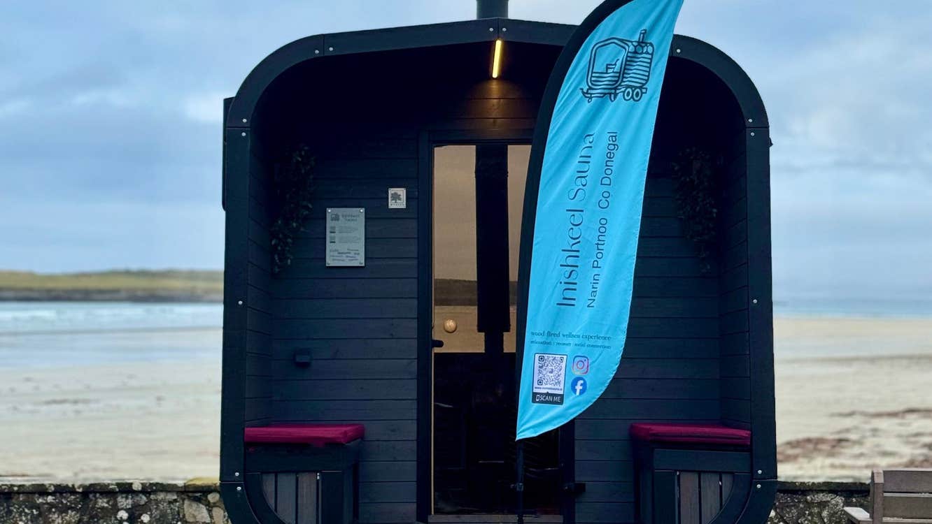 Inishkeel Sauna with view overlooking Narin Strand