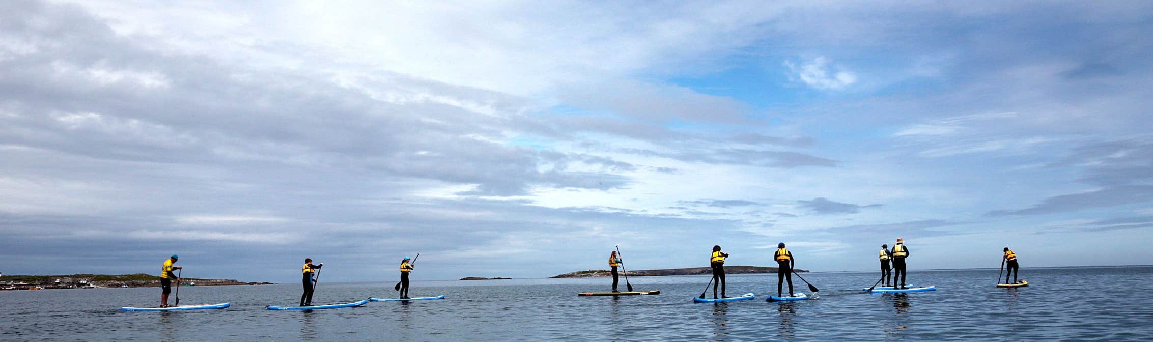People going paddleboarding in Courtmacsherry, Cork