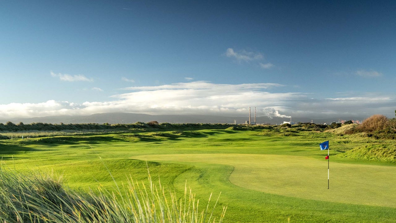 A view of the 18th hole at St Anne's Golf Club