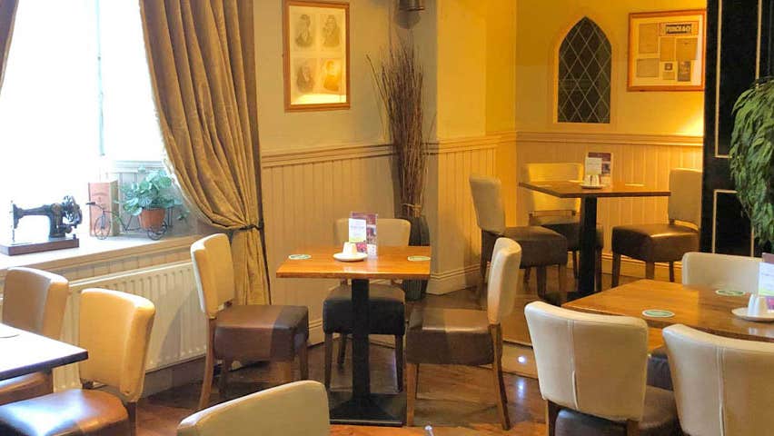 Restaurant interior at The Abbey Tavern Quin