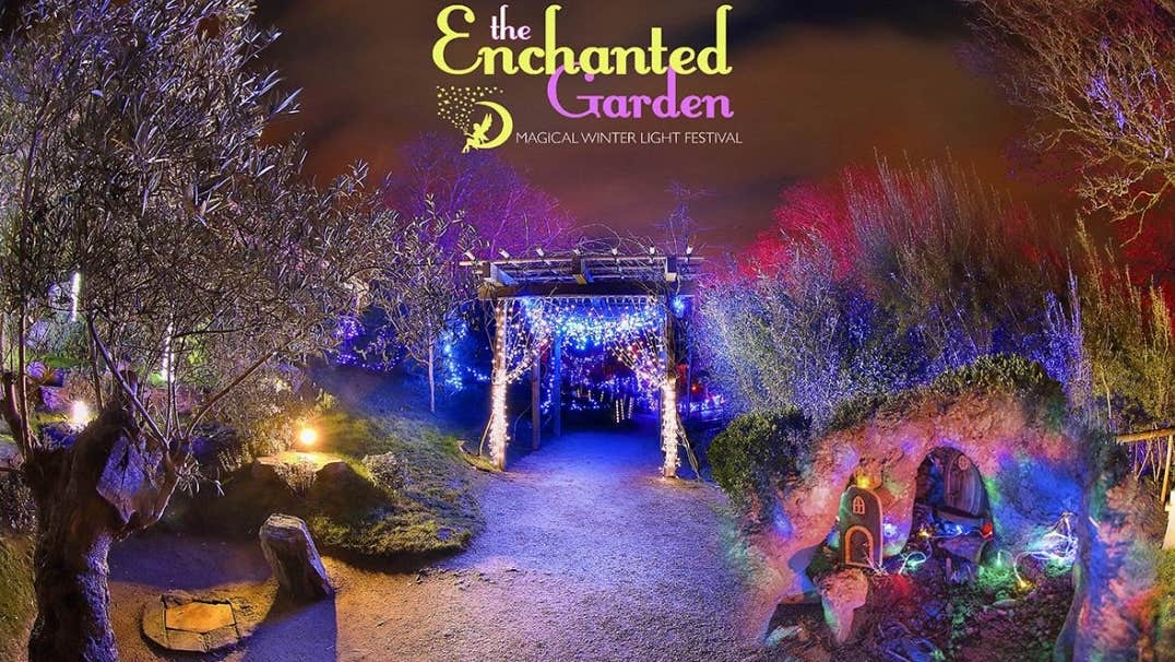 Enchanted garden winter light festival