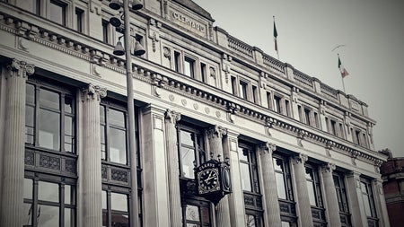 Clearys department store with the iconic Clearys clock on the outside of the building