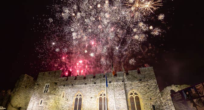 Fireworks at Swords Castle