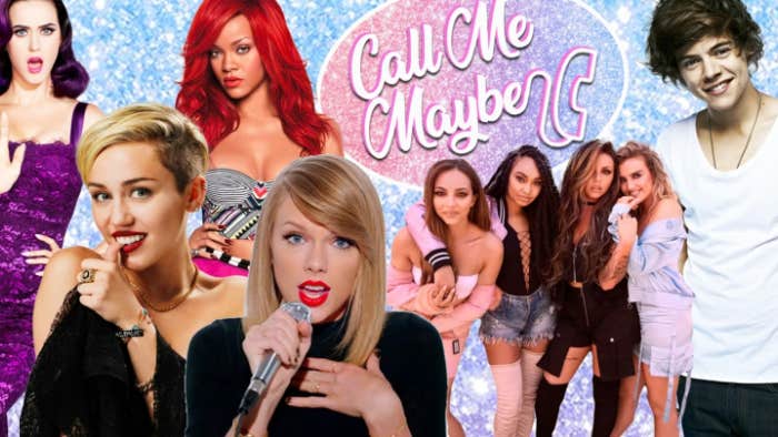 Call Me Maybe - 2010s Party (Dublin), poster with lots of different pop stars from 2010s